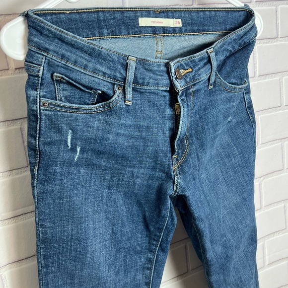 LEVIS 711 skinny Women's Blue Jeans/size 26 - Picture 7 of 11